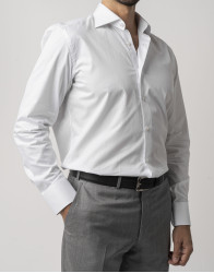 Castello d'Oro White 100% Cotton Shirt thumbnail 4